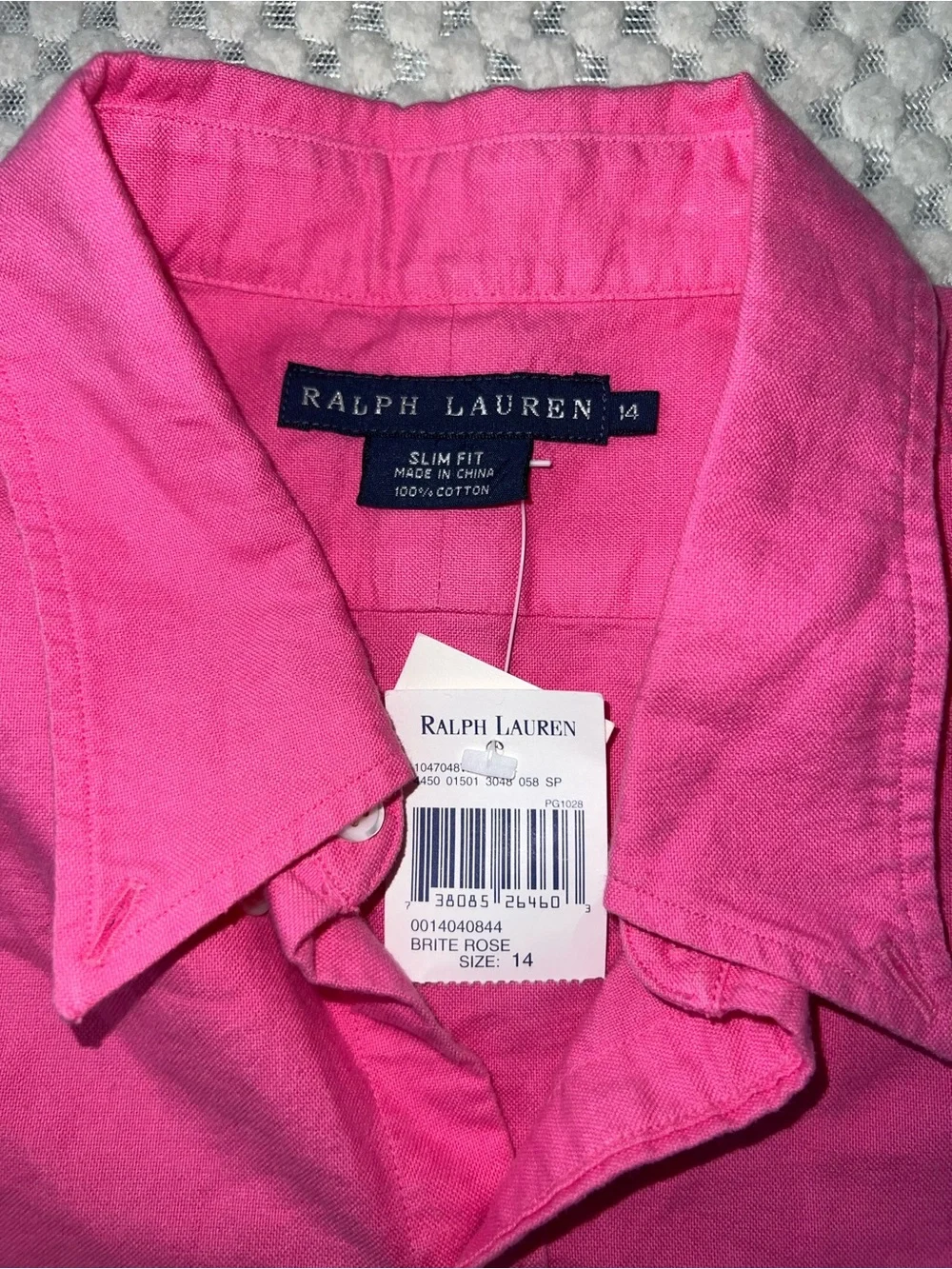 Ralph Lauren Pink Long-Sleeve Button-Up Shirt for women